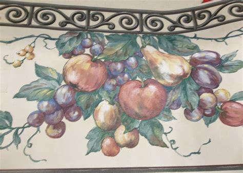 Fruit Wallpaper Border For Kitchen